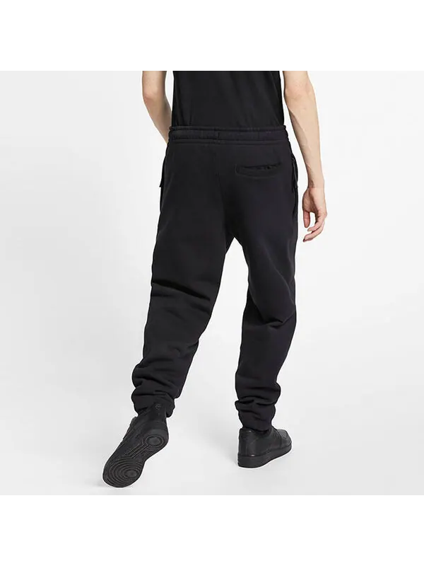 Спортивные штаны Men's Nike Embroidered Logo Fleece Casual Sports Pants/Trousers/Joggers — изображение 4 из 4, черный