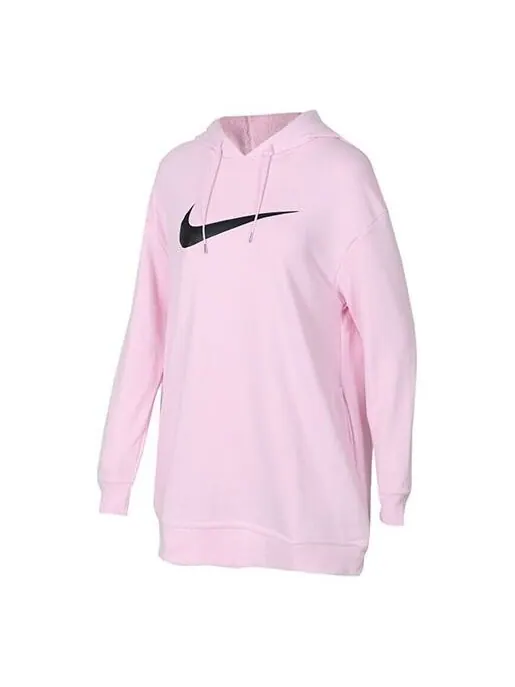 Толстовка спортивная одежда swoosh hoodie Nike — изображение 1 из 4, розовый/черный