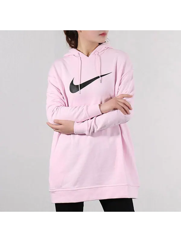 Толстовка спортивная одежда swoosh hoodie Nike — изображение 3 из 4, розовый/черный