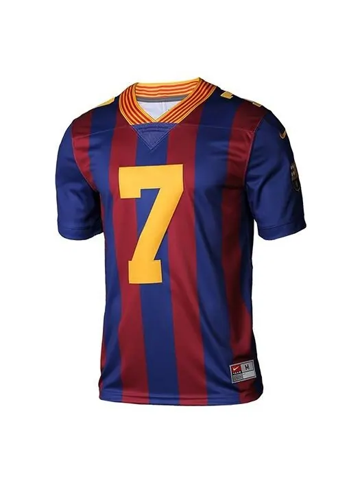 Футболка fc barcelona limited soccer jersey blue/red Nike — изображение 1 из 2, синий/красный
