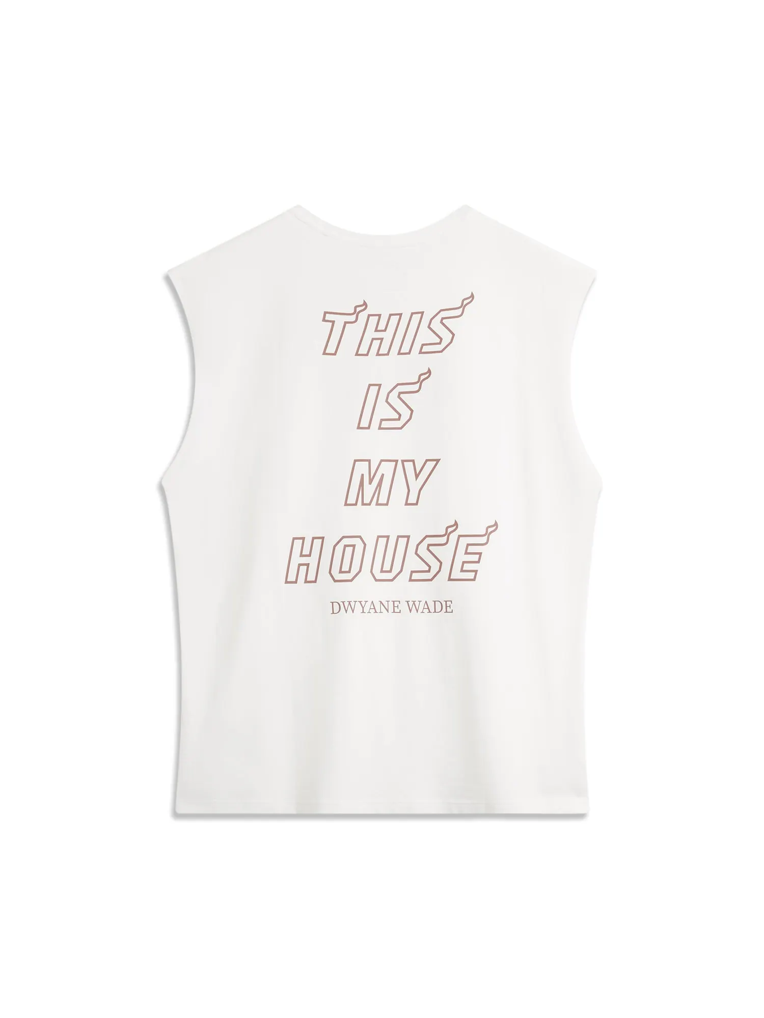 Топ Li-Ning x ADAM Way Of Wade Graphic Oversized Tank 'Cream White' — изображение 2 из 2, бежевый