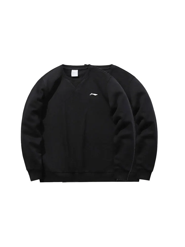 Спортивная толстовка Li-Ning Essential Logo Sweatshirt 'Black' AWDPD19-12 — изображение 3 из 3, черный