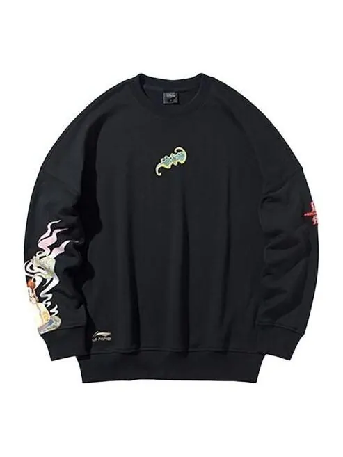 Свитера x disney кроссовер повседневный свободный пуловер Li-Ning — изображение 1 из 2, черный/белый