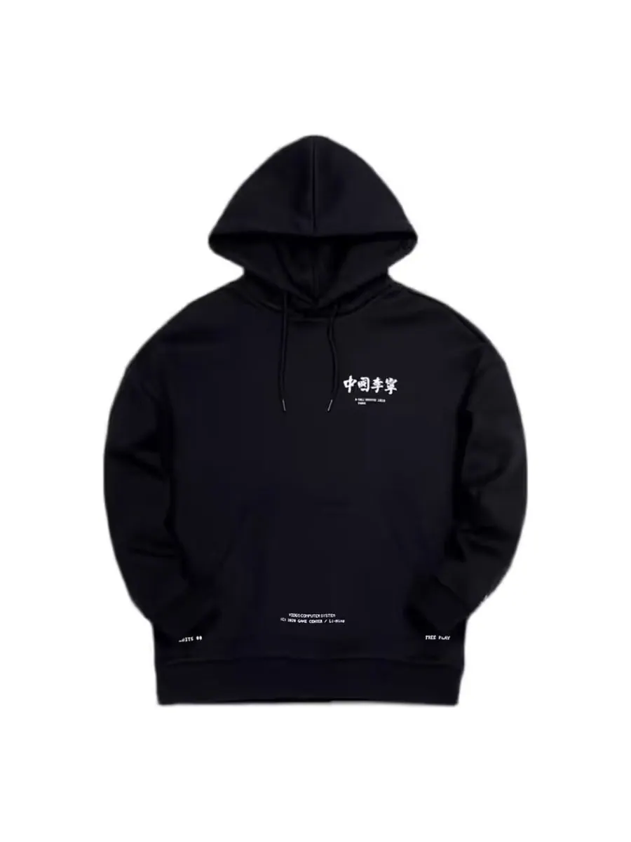 Худи Li-Ning Paris Fashion Week Loose Pullover Hoodie 'Black' — изображение 1 из 1, черный