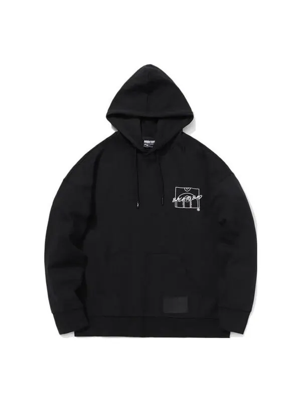 Толстовка с капюшоном badfive hoops с графическим принтом Li-Ning — изображение 1 из 2, черный/белый/серый