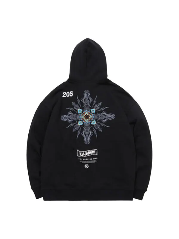 Толстовка cheng feng series x dunhuang museum кроссовер спортивный пуловер Li-Ning — изображение 1 из 3, черный/белый/синий