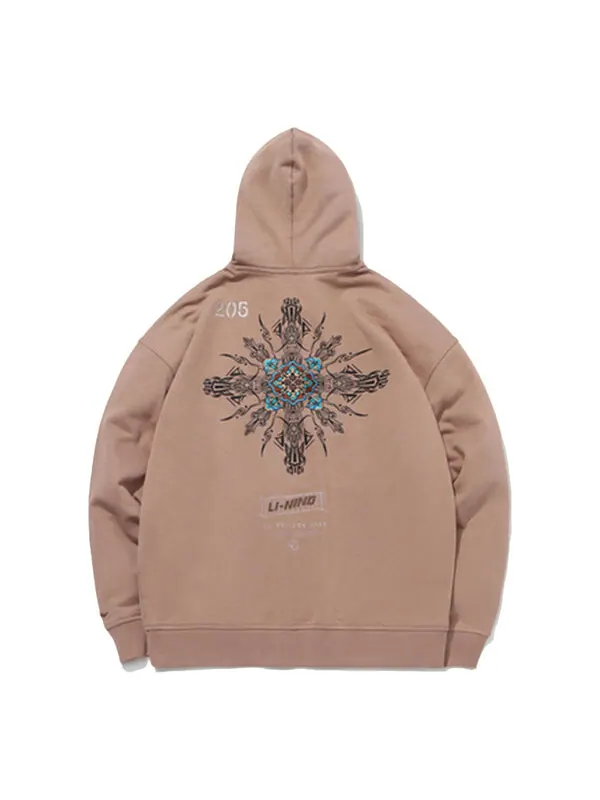 Толстовка x dunhuang museum crossover cf series casual sports sweatover Hoodie Li-Ning — изображение 1 из 4, хаки