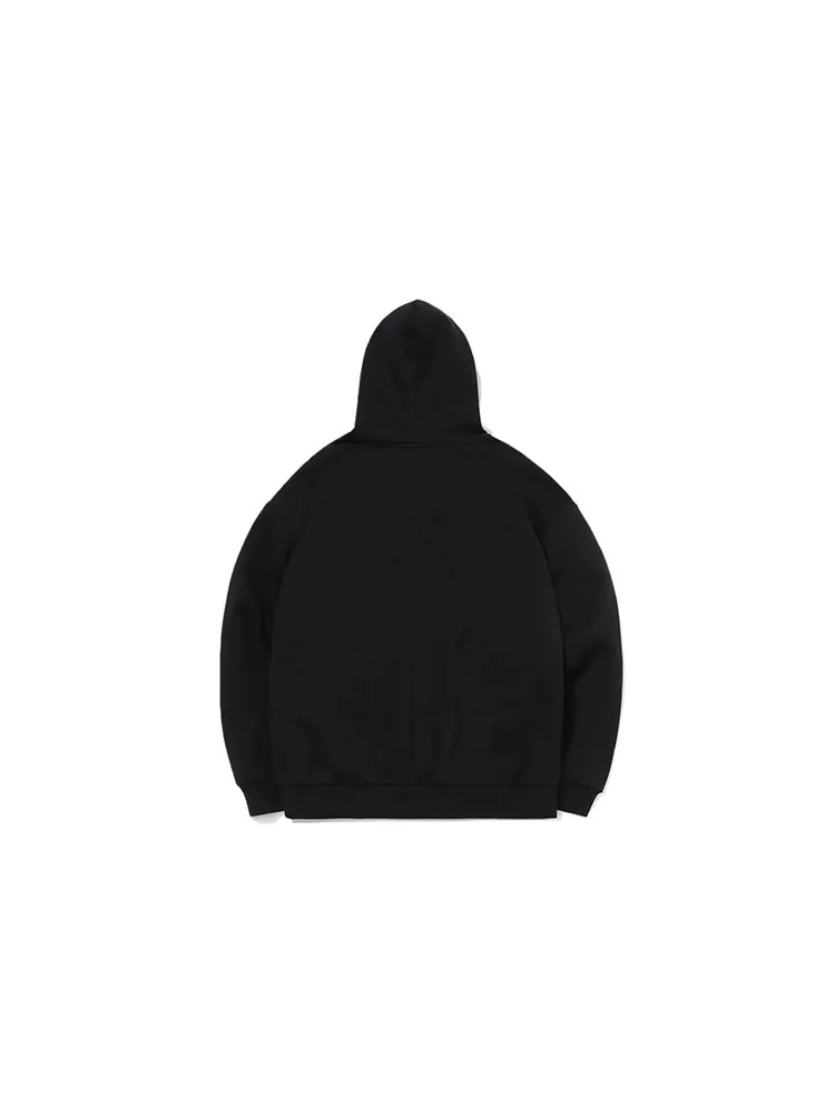 Худи Li-Ning Sports Fashion Series Fleece Lined Stay Warm Loose Hoodie 'Black Red' — изображение 2 из 2, черный