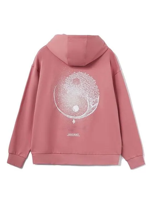 Толстовка с капюшоном с рисунком скейтборда Li-Ning — изображение 1 из 2, розовый/белый