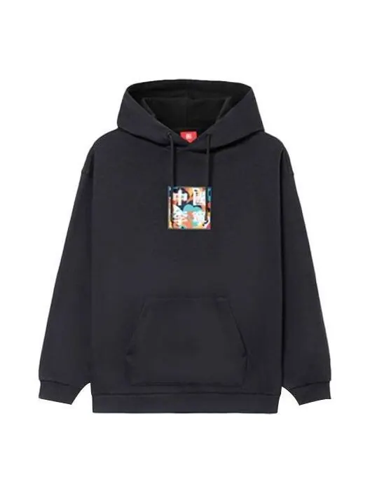 Толстовка с капюшоном с логотипом коробки Li-Ning — изображение 1 из 2, черный/мульти