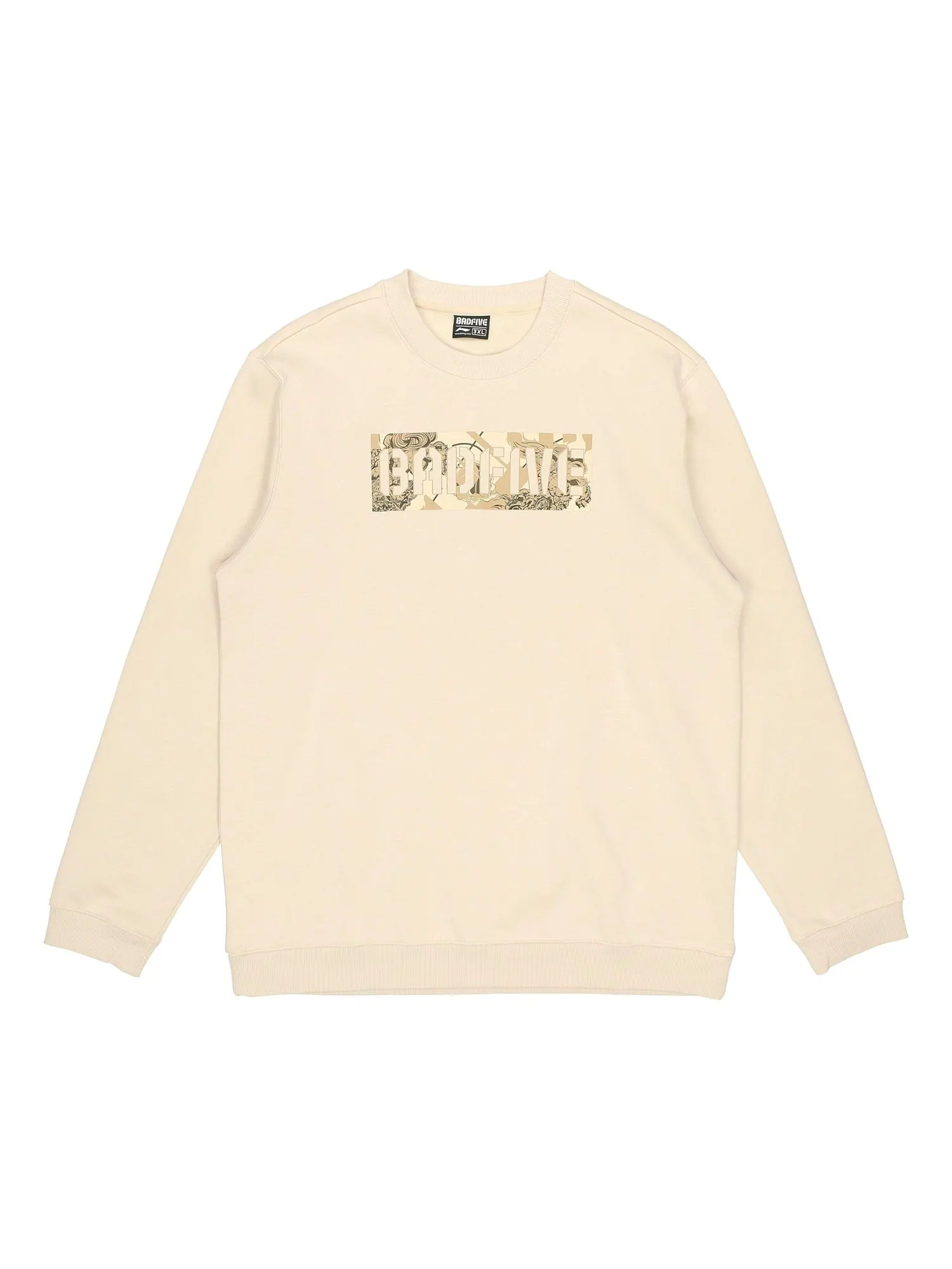 Спортивная толстовка Li-Ning BadFive Graphic Sweatshirt 'Beige' AWDRB91-3 — изображение 1 из 2, бежевый
