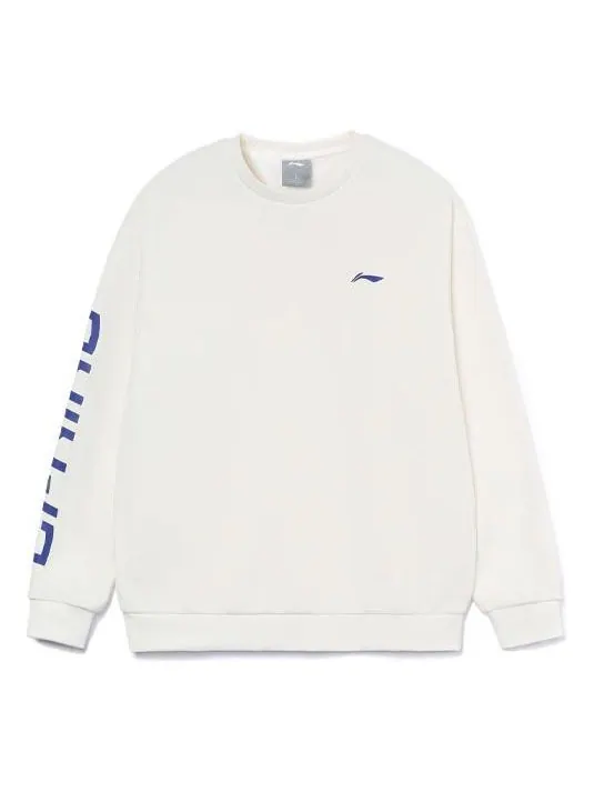 Свитер Li-Ning Training Series Stay Warm Fleece Pullover 'White' — изображение 1 из 2, белый
