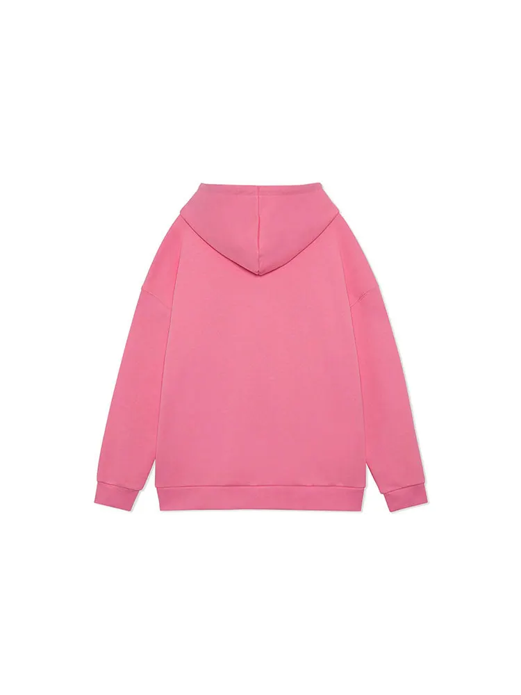 Худи Li-Ning Series Logo Pattern Pullover Hoodie 'Pink' — изображение 2 из 2, розовый