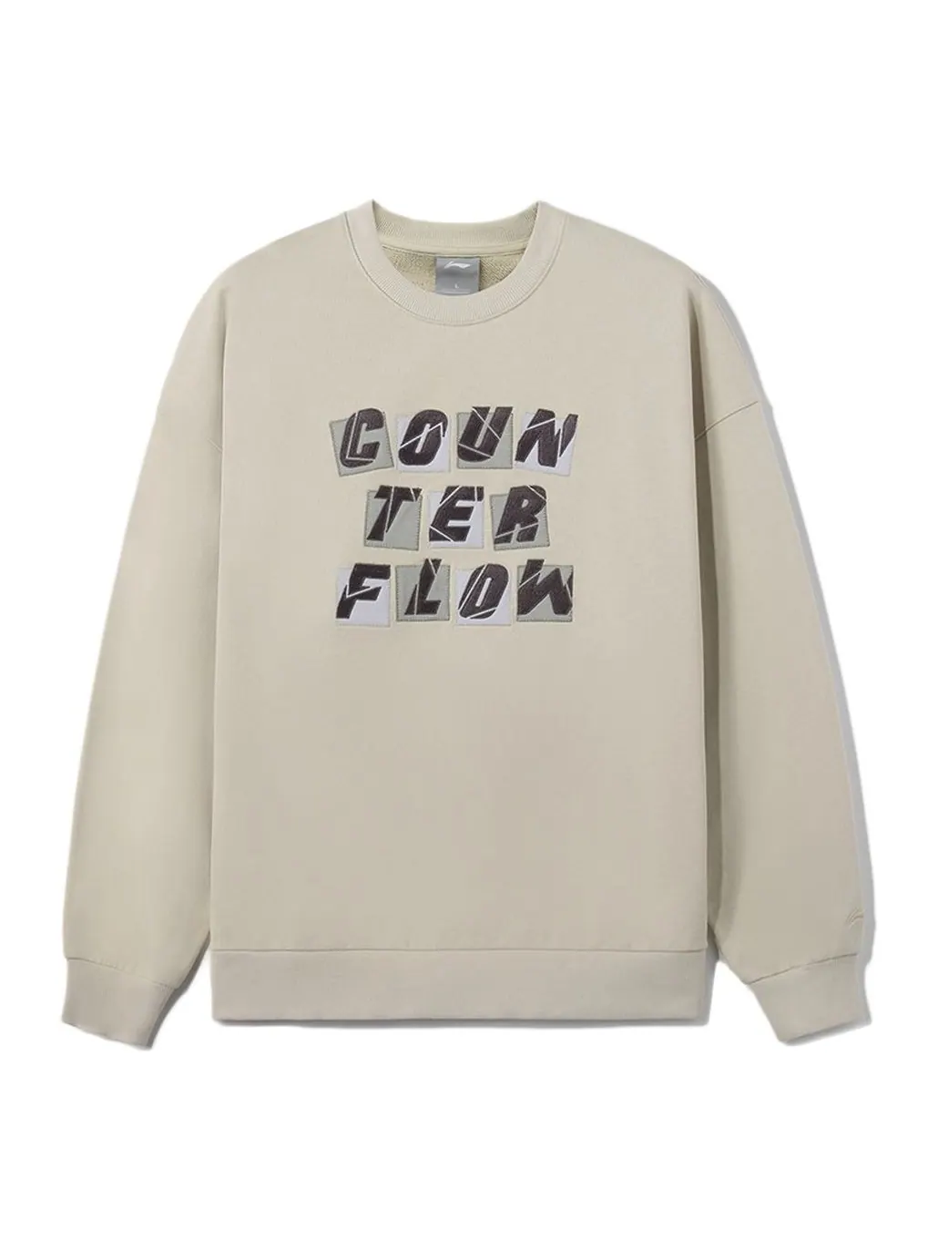 Спортивная толстовка Li-Ning Counterflow Graphic Sweatshirt 'Grey' AWDRG52-3 — изображение 1 из 2, серый