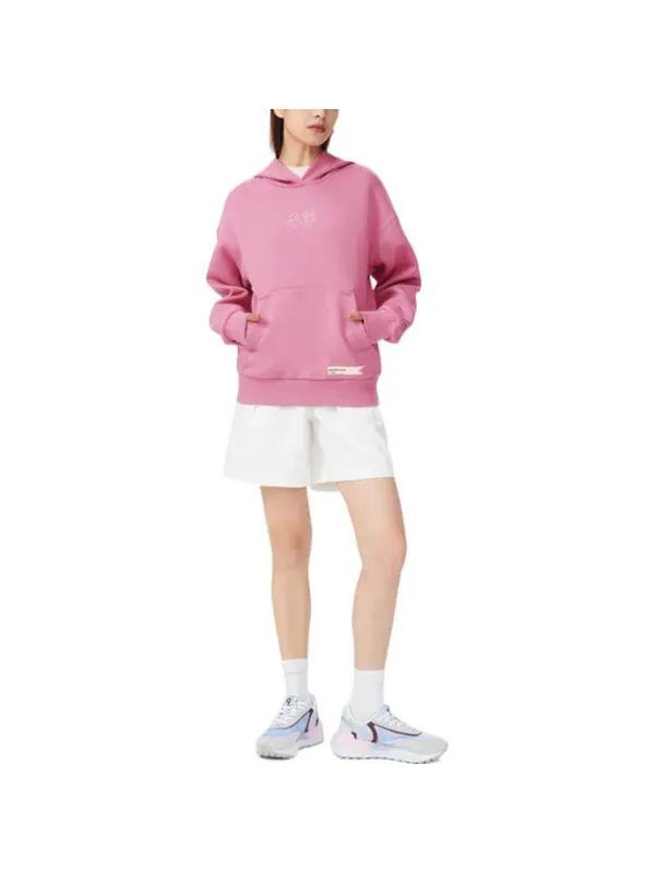 Толстовка с капюшоном с логотипом Li-Ning — изображение 3 из 3, розовый