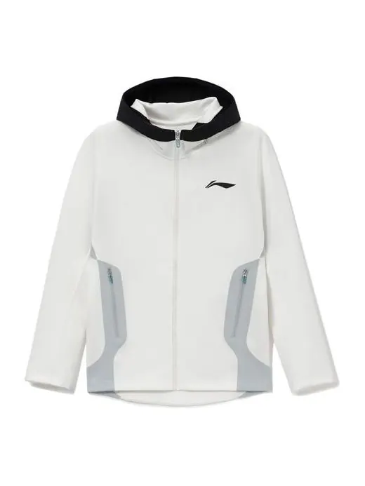 Куртка Li-Ning Professional Basketball Series Hooded Track Jacket 'Autumn White' — изображение 1 из 2, белый