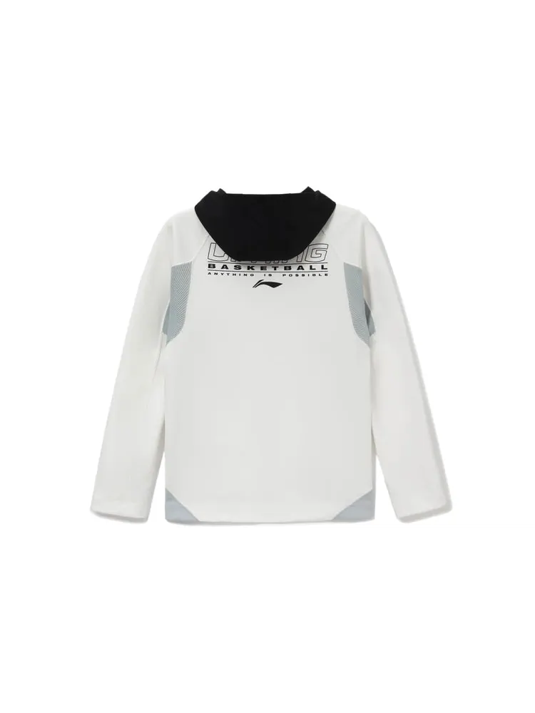 Куртка Li-Ning Professional Basketball Series Hooded Track Jacket 'Autumn White' — изображение 2 из 2, белый