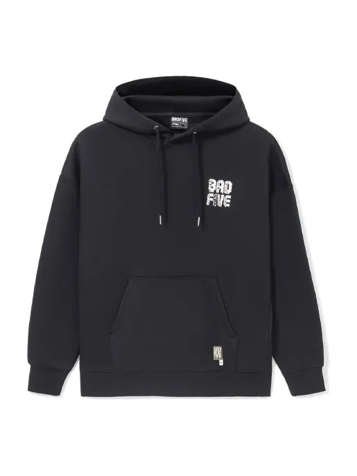 Толстовка badfive ограниченная серия свободный пуловер с капюшоном Li-Ning — изображение 1 из 2, черный