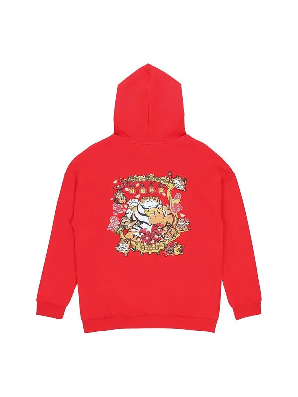 Толстовка с капюшоном rijindoujin с графическим принтом Li-Ning — изображение 2 из 2, красный/мульти