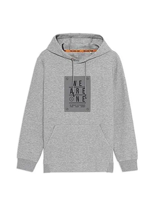 Толстовка с капюшоном серии wade с принтом алфавита пуловер с капюшоном Li-Ning — изображение 1 из 2, серый/черный