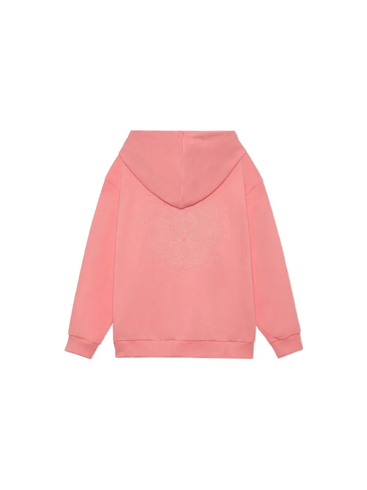 Худи Li-Ning Stylish Loose Hoodie 'Pink' — изображение 2 из 2, розовый