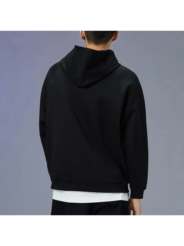 Толстовка стильная свободная спортивная толстовка с капюшоном Li-Ning — изображение 4 из 4, черный