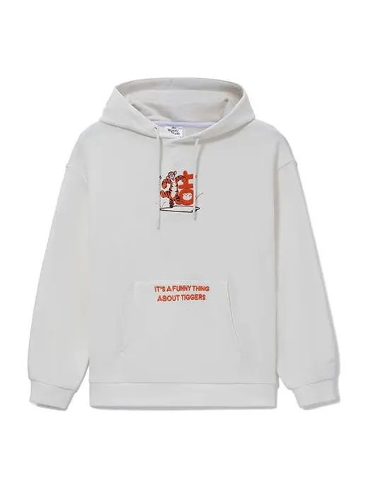 Худи Li-Ning x Disney Crossover Series Alphabet Printing Hoodie 'White Orange' — изображение 1 из 2, белый