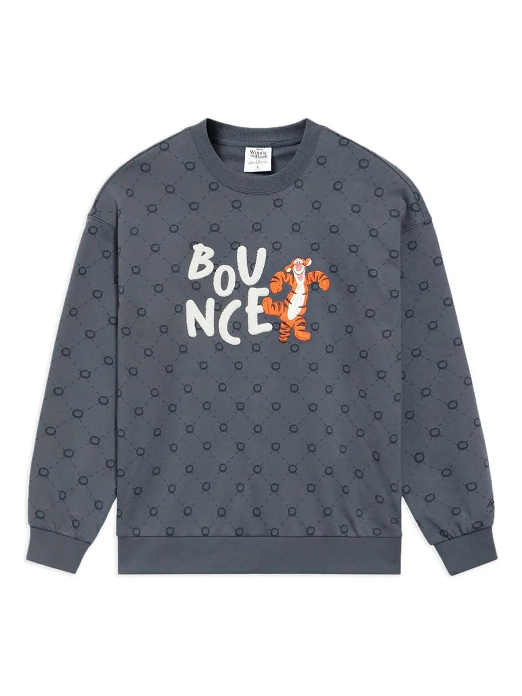 Спортивная толстовка Li-Ning x Disney Graphic Sweatshirt 'Storm Grey' AWDS557-3 — изображение 1 из 2, серый