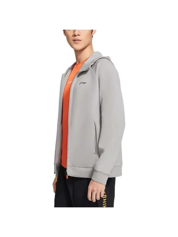 Пальто спортивное пальто с капюшоном Li-Ning — изображение 3 из 3, серый
