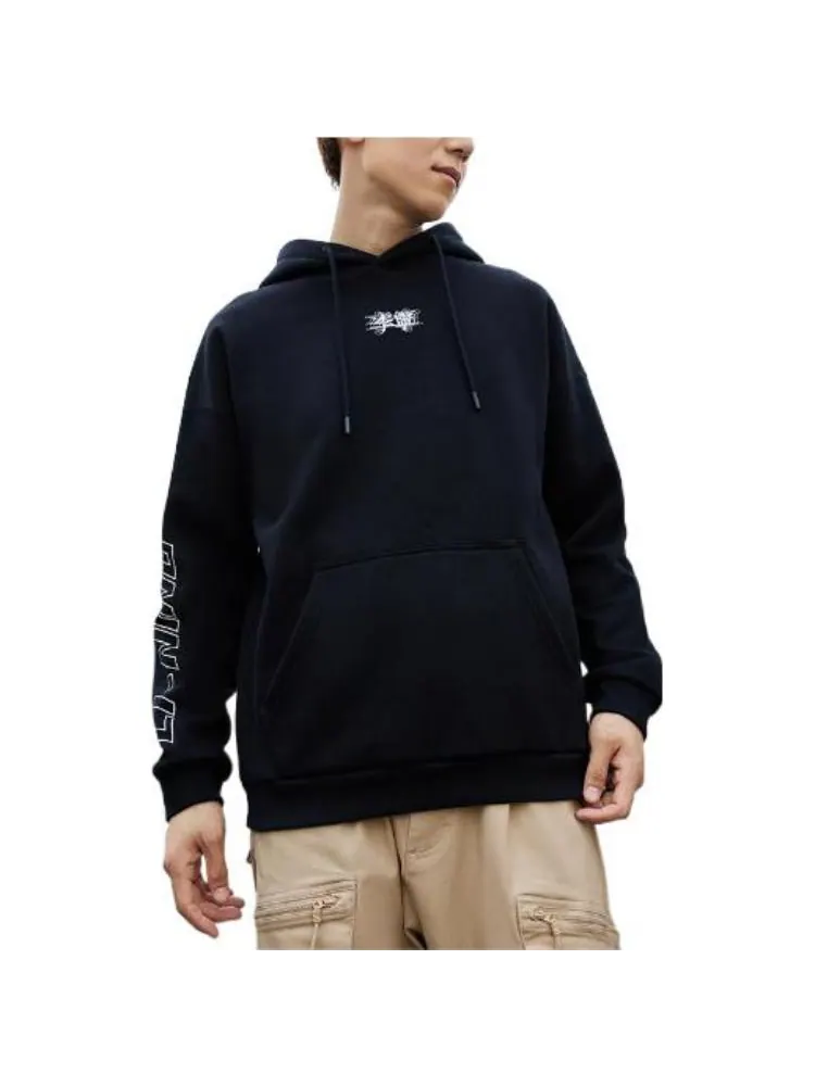Худи Li-Ning Lifestyle Hoodie 'Black' — изображение 3 из 4, черный