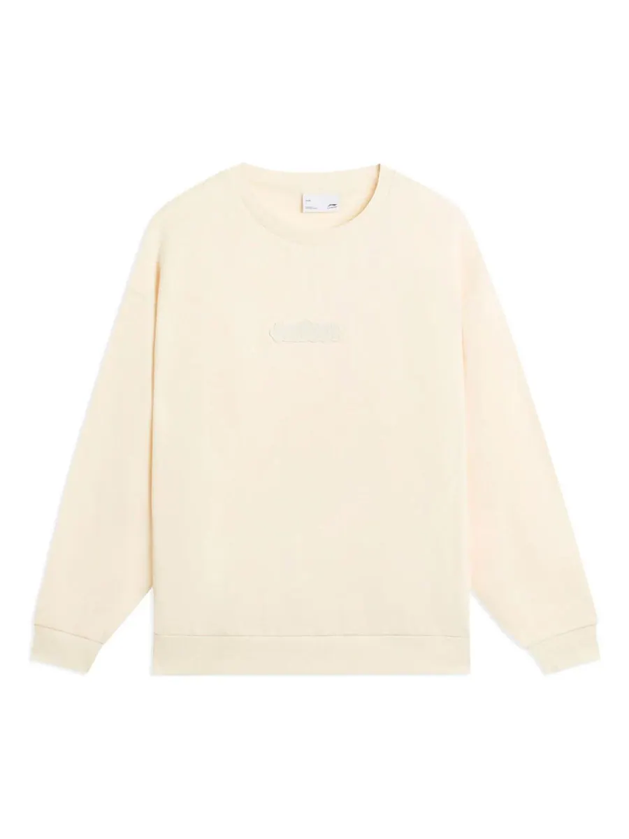 Свитер Li-Ning Lifestyle Plain Pullover 'Cream White' — изображение 1 из 5, белый