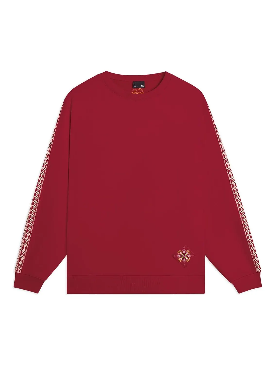 Спортивная толстовка Li-Ning Chinese Culture Graphic Sweatshirt 'Red' AWDSF51-1 — изображение 1 из 2, красный