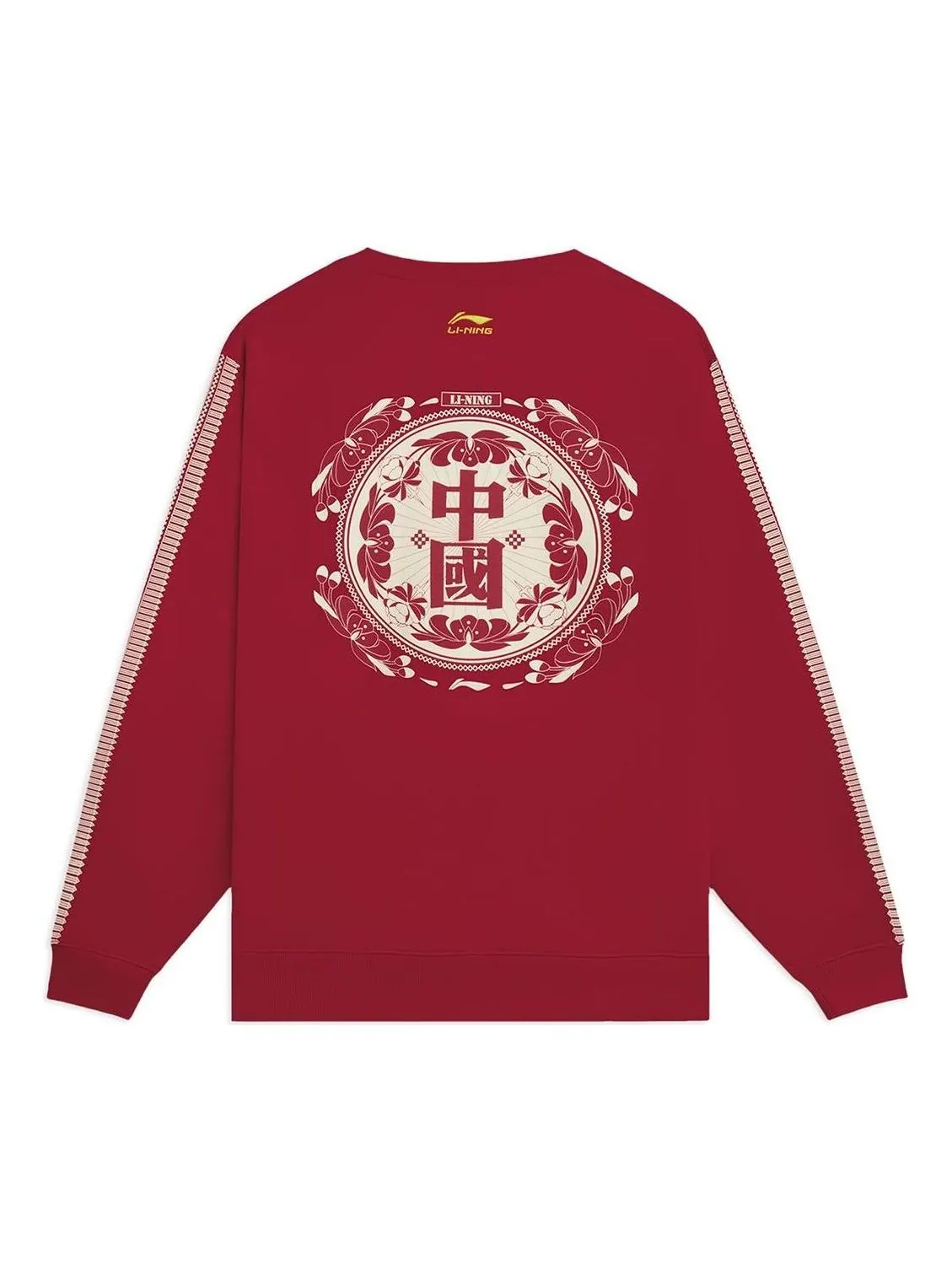 Спортивная толстовка Li-Ning Chinese Culture Graphic Sweatshirt 'Red' AWDSF51-1 — изображение 2 из 2, красный