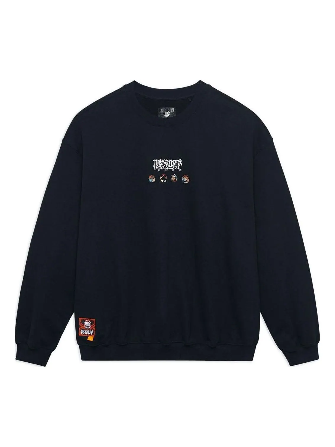 Спортивная толстовка Li-Ning BadFive Changan Boy Graphic Sweatshirt 'Black' AWDSI47-2 — изображение 1 из 2, черный