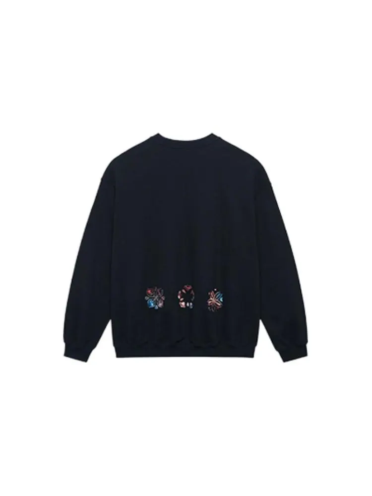 Спортивная толстовка Li-Ning BadFive Changan Boy Graphic Sweatshirt 'Black' AWDSI47-2 — изображение 2 из 2, черный
