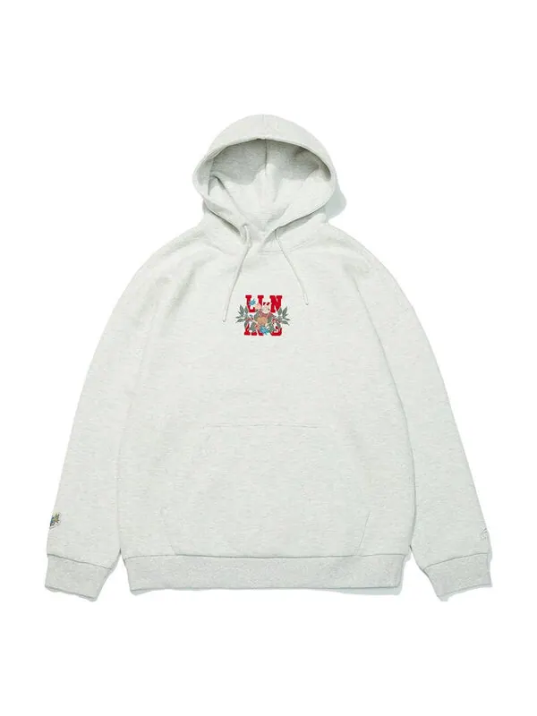 Толстовка с капюшоном rijindoujin с рисунком в виде мультфильма Li-Ning — изображение 1 из 2, светлый серый/мульти