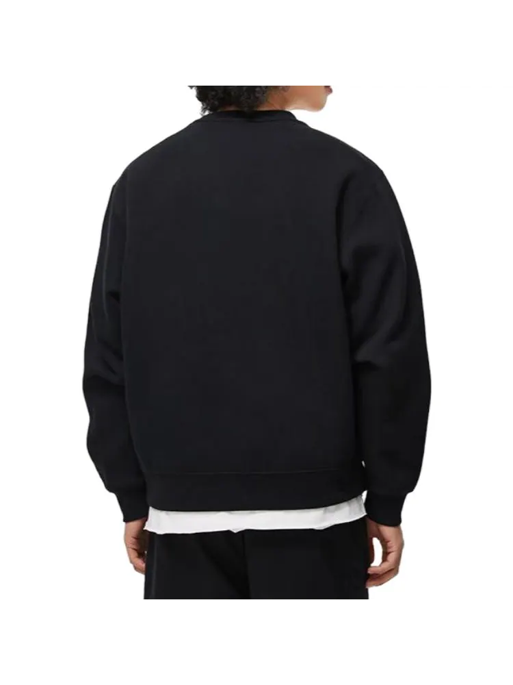 Свитер Li-Ning Logo Print Classic Pullover 'Black' — изображение 4 из 4, черный