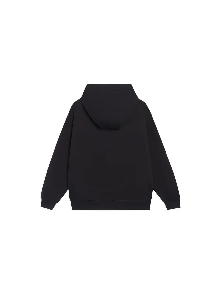 Худи Li-Ning Sports Style Hoodie 'Black White' — изображение 2 из 2, черный