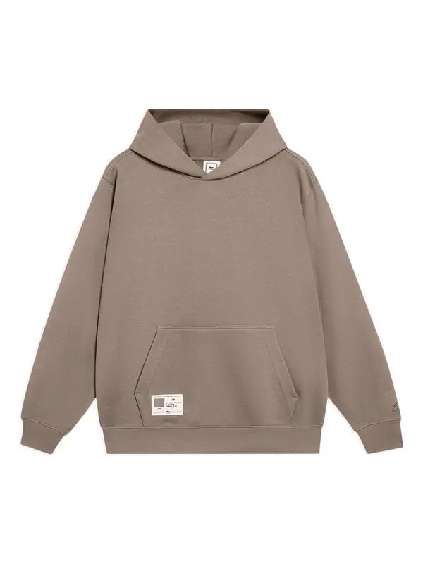 Толстовка chinese color hoodie 'brown' Li-Ning — изображение 1 из 2, коричневый