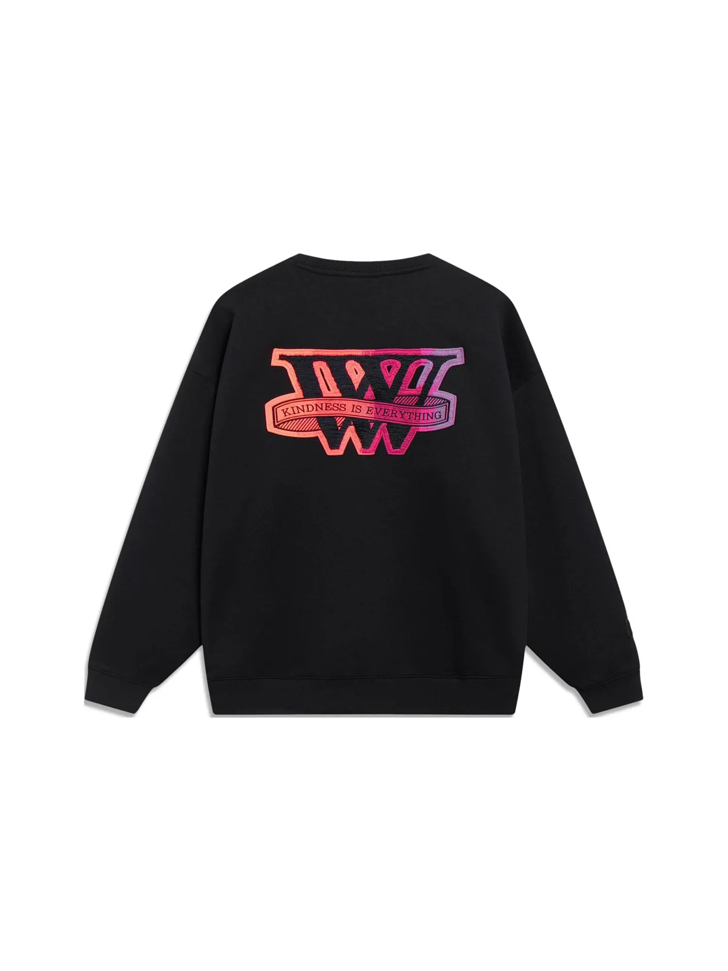 Спортивная толстовка Li-Ning Way Of Wade Logo Sweatshirt 'Black' AWDT143-7 — изображение 2 из 2, черный