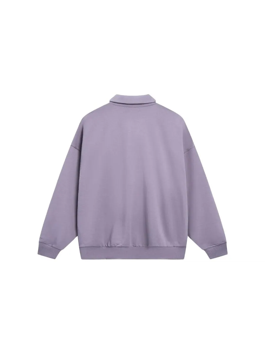 Худи Li-Ning Athletics Training Stripes Sweatshirts 'Purple White' — изображение 2 из 2, фиолетовый