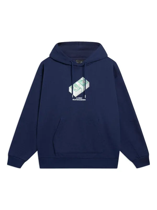 Толстовка с капюшоном x phil hackett с графическим принтом Li-Ning — изображение 1 из 2, темно-синий/мульти