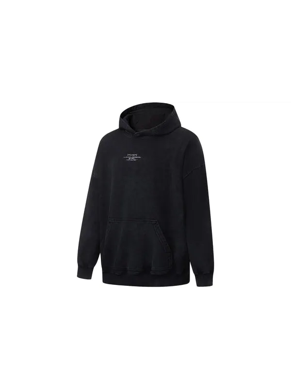Толстовка valentine's day graphic hoodie 'black' Li-Ning — изображение 2 из 3, черный/мульти