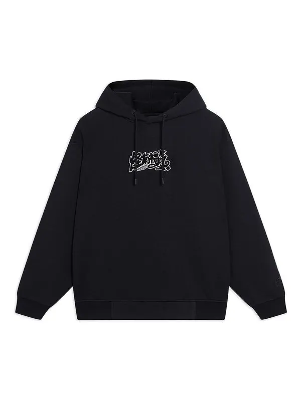 Толстовка с капюшоном Counterflow с рисунком кролика Li-Ning — изображение 1 из 2, черный/синий