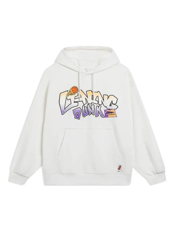 Толстовка с капюшоном с рисунком в виде мультфильма Li-Ning — изображение 1 из 2, белый/мульти
