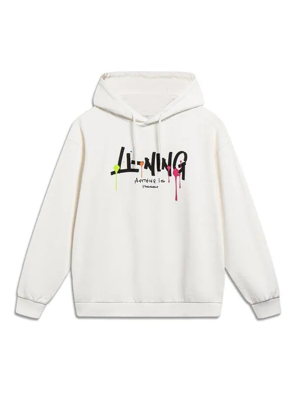 Толстовка с капюшоном все возможно графическая толстовка с капюшоном Li-Ning — изображение 1 из 2, белый/мульти
