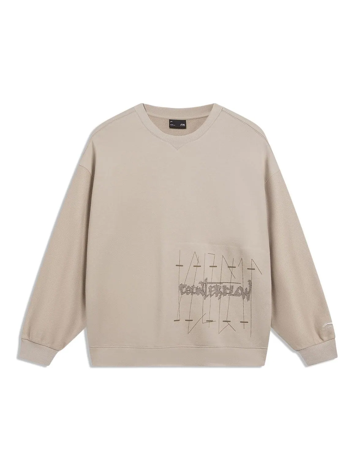 Спортивная толстовка Li-Ning Counterflow Graphic Sweatshirt 'Light Brown' AWDT571-2 — изображение 1 из 2, коричневый