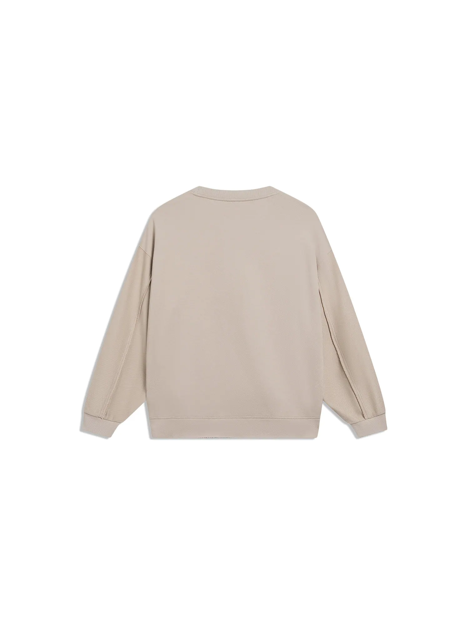 Спортивная толстовка Li-Ning Counterflow Graphic Sweatshirt 'Light Brown' AWDT571-2 — изображение 2 из 2, коричневый