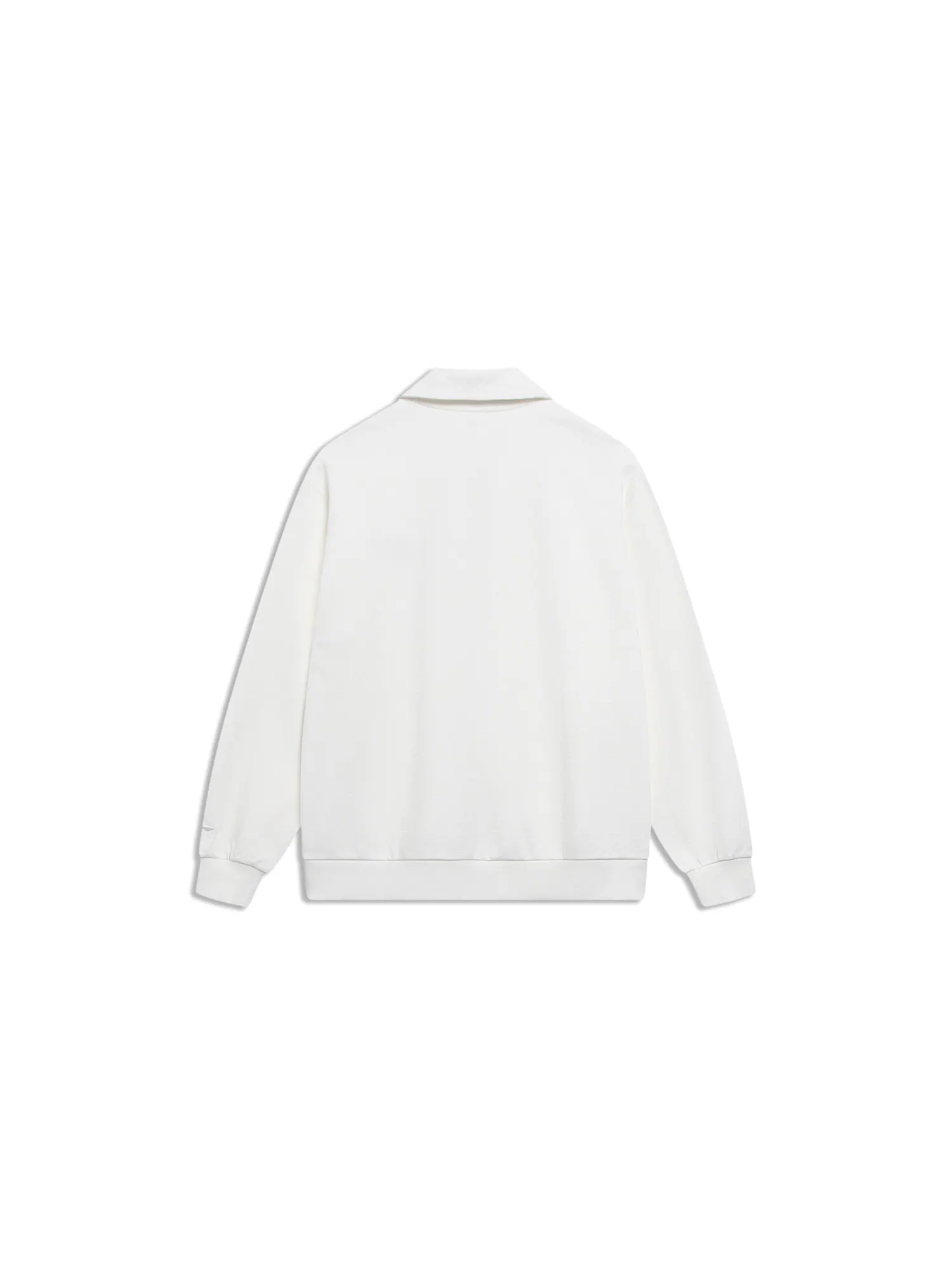 Спортивная толстовка Li-Ning Counterflow Triple Logo Half Zip Sweatshirt 'White' AWDT589-1 — изображение 2 из 2, белый
