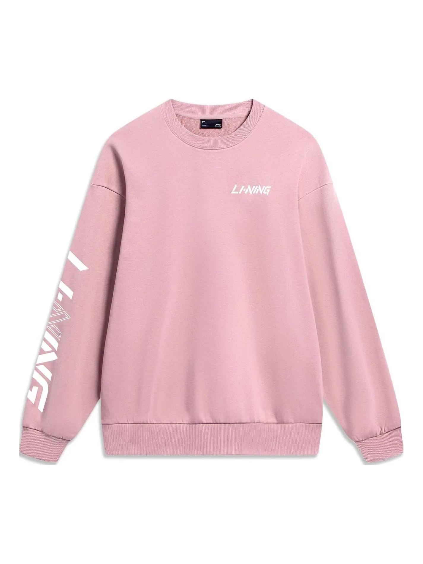 Спортивная толстовка Li-Ning Graphic Sweatshirt 'Pink' AWDT607-5 — изображение 1 из 2, розовый